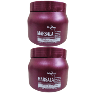 Kit 2 Mascara Matizadora Marsala 500g Mairibel