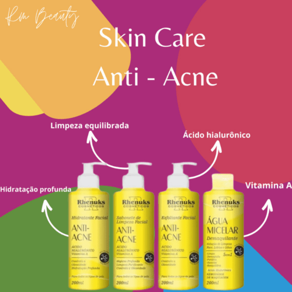 Kit Skin Care Facil anti-acne Rhenuks 4 unidades - Imagem 4