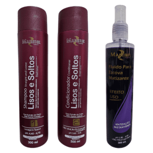 Kit Shampoo e Condicionador + Fluido para escova Mairibel