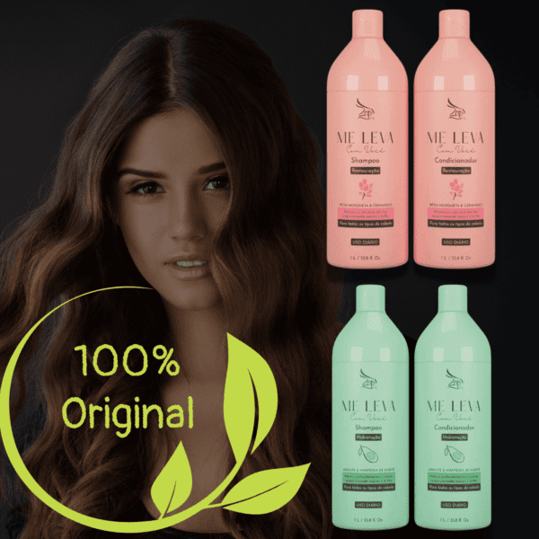 Kit Shampoo e Condicionador Rosa Mosqueta e Abacate 1 litro - Imagem 3