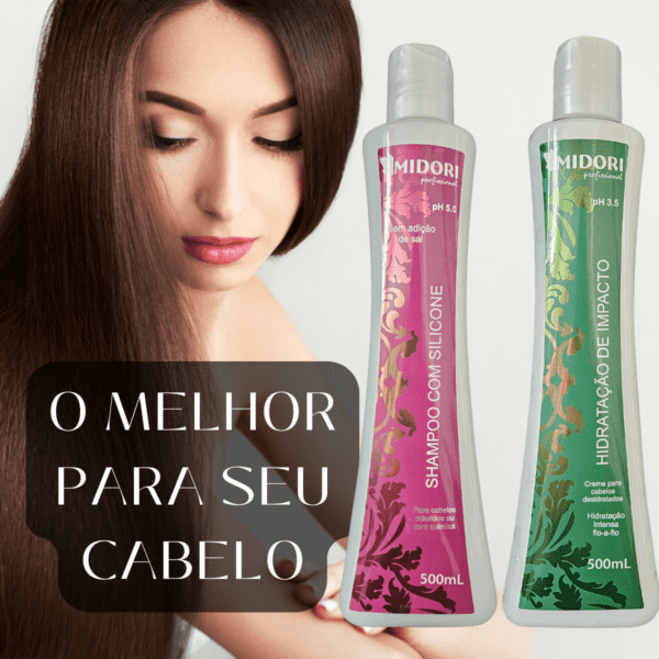 Midori Shampoo Silicone E Condicionador De Impacto Midori - Imagem 2