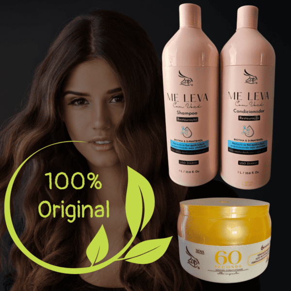 kit Shampoo e Condicionador Me leva + Máscara 60 Sec 400g - Imagem 3