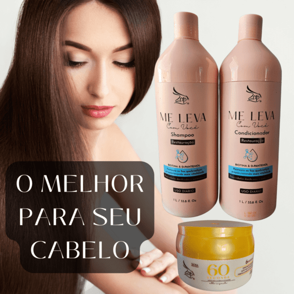 kit Shampoo e Condicionador Me leva + Máscara 60 Sec 400g - Imagem 2
