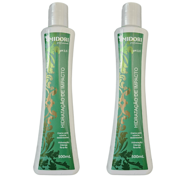 Creme Hidratação Impacto Cabelos Ressecados Kit com 02