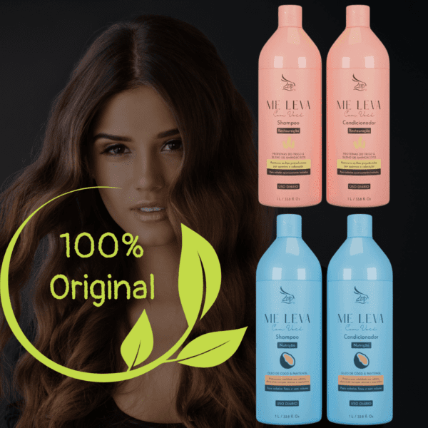 Kit Shampoo e Condicionador Coco e Trigo 1Litro Zap - Imagem 5