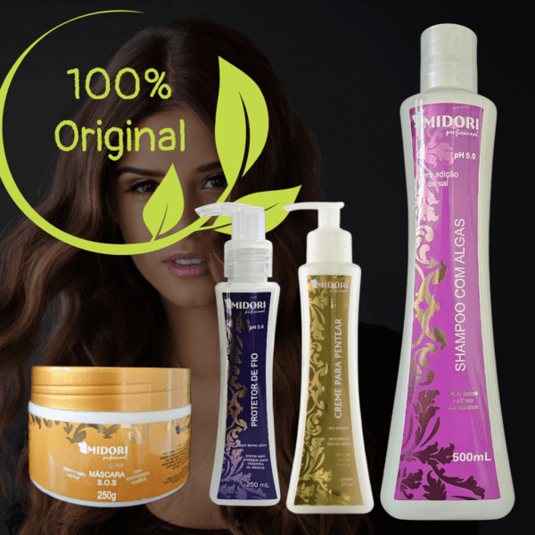 Shampoo Algas, Protetor de Fio, Creme de Pentear, Máscara - Imagem 3