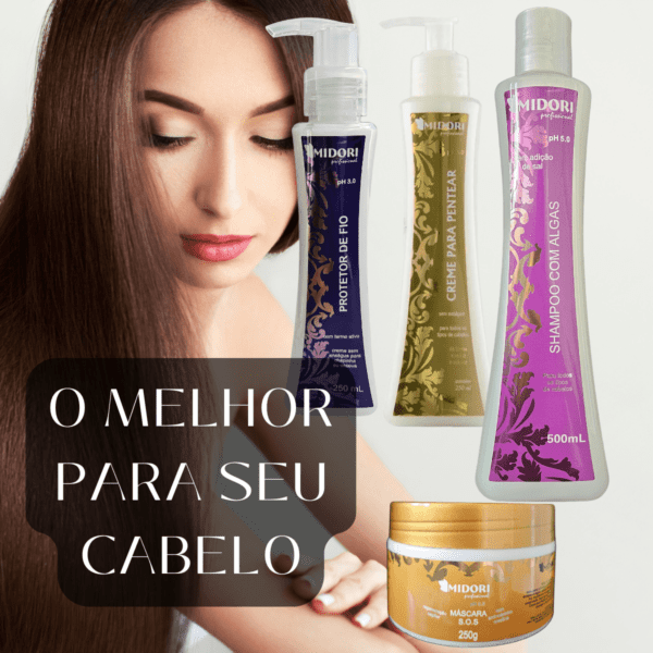 Shampoo Algas, Protetor de Fio, Creme de Pentear, Máscara - Imagem 2