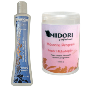 Kit Máscara progressiva 1 kg e Shampoo Progressiva Midori