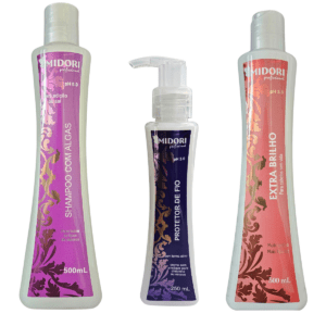 Kit Shampoo Algas, Extra Brilho 500 ml e Protetor de fio