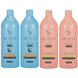 Kit Shampoo e Condicionador Coco e Trigo 1Litro Zap