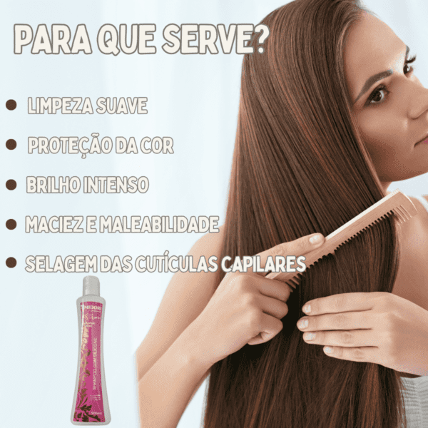 Shampoo Com Silicone 500ml - Midori Profissional Kit com 02 - Imagem 3