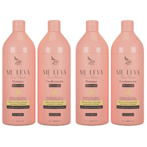 Kit 2 Shampoo e 2 Condicionador Trigo e Blend 1 Litro
