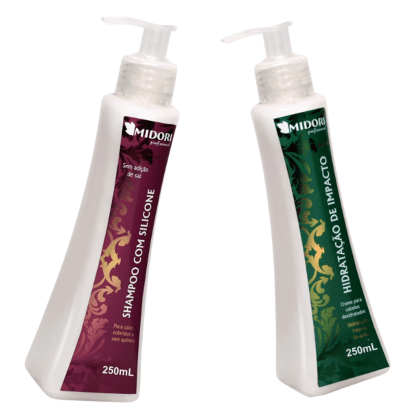 kit Shampoo com Silicone e Creme Hidratação Impacto 250ml
