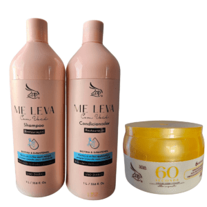 kit Shampoo e Condicionador Me leva + Máscara 60 Sec 400g