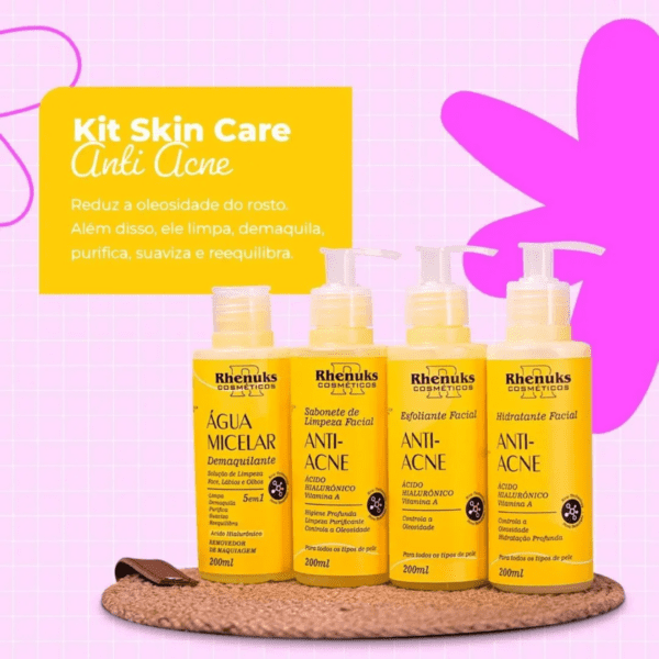 Kit Skin Care Facil anti-acne Rhenuks 4 unidades - Imagem 3