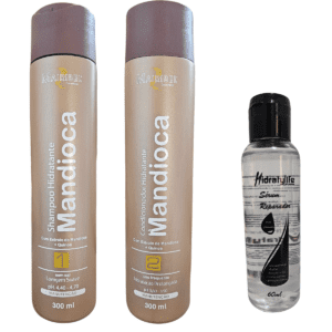Kit Shampoo e Condicionador Mandioca e Reparador de Fios