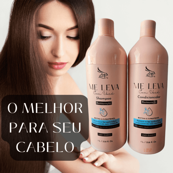 Zap Kit Shampoo E Condicionador Biotina & D-pantenol 1l - Imagem 2