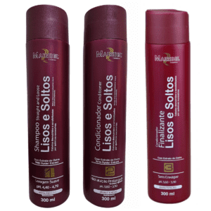 Shampoo, Condicionador e Finalizador Lisos e Soltos 300ml
