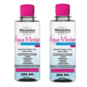 Kit 2 Água Micelar Demaquilante C Ácido Hialurônico 200ml