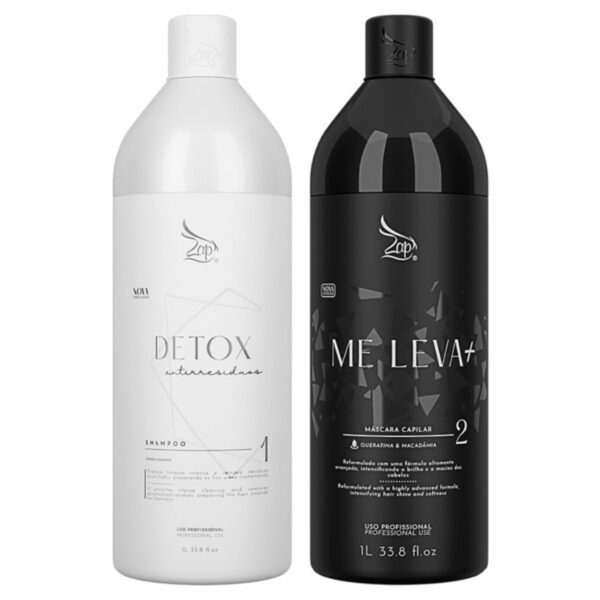 Kit Profissional Zap Me Leva + Detox e Sos Pós E Pré Progres - Imagem 4