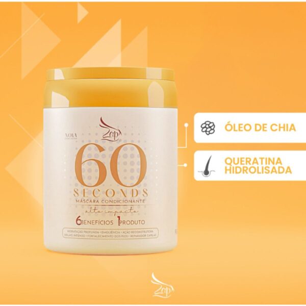 Shampoo e Condicionador Rosa Mosqueta e Máscara 60 Seconds - Imagem 3