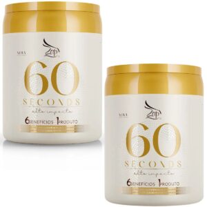 Kit 2 Máscara 60 Seconds Alto Impacto 950g Zap Cosméticos