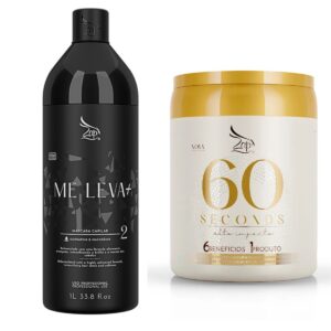 Kit Profissional Zap Me leva + e Máscara 60 Seconds 950g