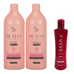 Shampoo e Condicionador e Máscara Sos Pós E Pré Progressiva