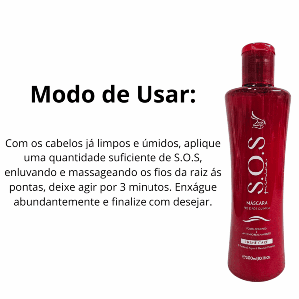 Shampoo e Condicionador e Máscara Sos Pós E Pré Progressiva - Imagem 2
