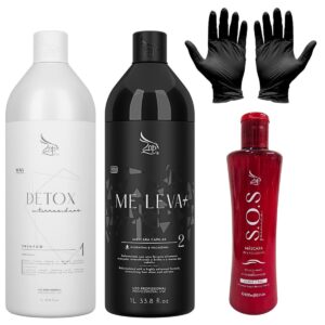 Kit Profissional Zap Me Leva + Detox e Sos Pós E Pré Progres