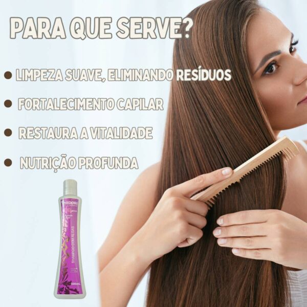 Kit Shampoo Silicone, Algas e Hidratação de Impacto Midori - Imagem 3