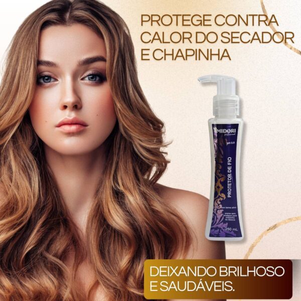Kit Shampoo Silicone, Impacto e Protetor de fio 250g - Imagem 3