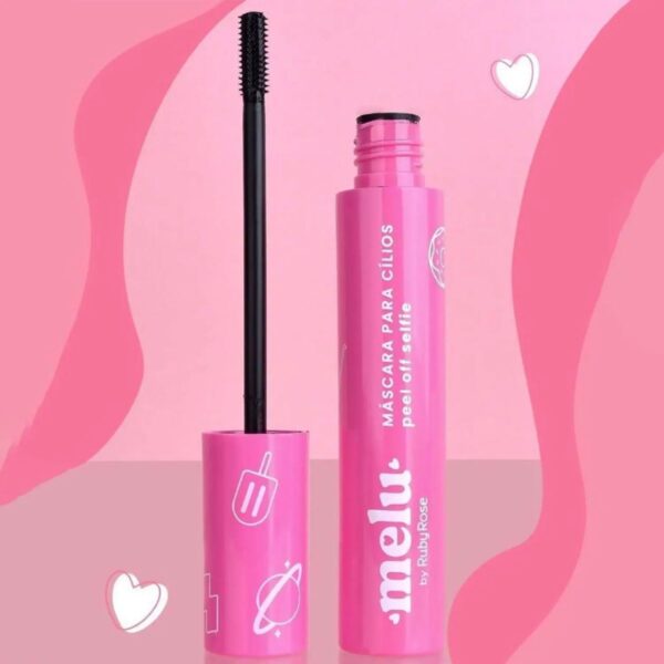 Kit 2 Máscara Cílios Melu By Ruby Rose Peel Off Selfie Rosa - Imagem 4