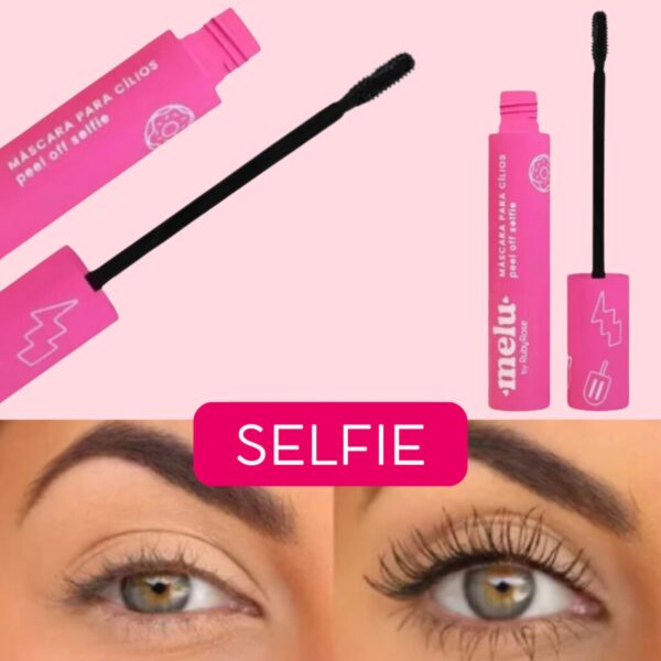 Kit 2 Máscara Cílios Melu By Ruby Rose Peel Off Selfie Rosa - Imagem 3