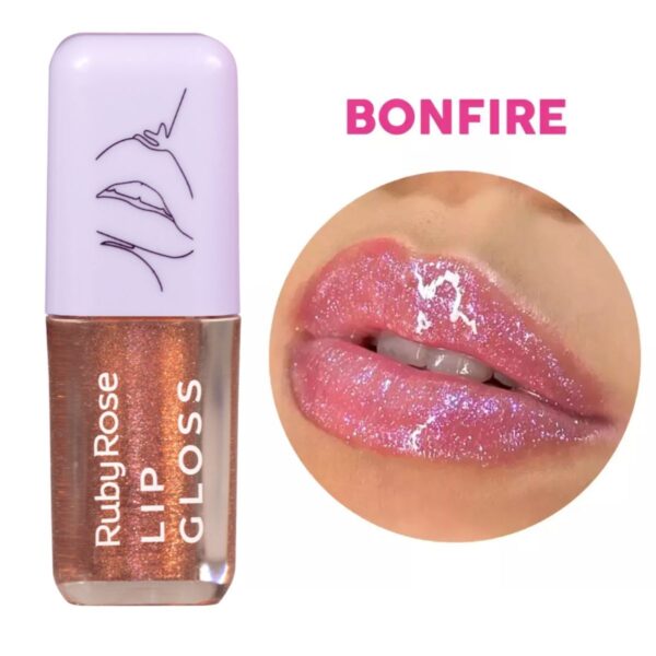 Lip Gloss BONFIRE 4,5G Ruby Rose - Imagem 2