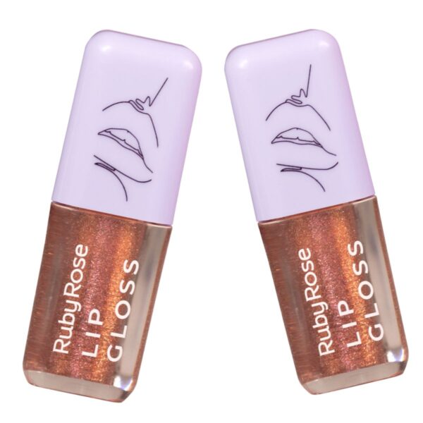 Kit 2 Lip Gloss FIREFLY CRUSH 4,5G Ruby Rose