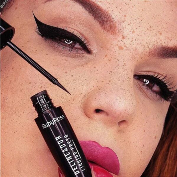 Kit 2 Delineador Líquido Preto Ruby Rose - Imagem 2
