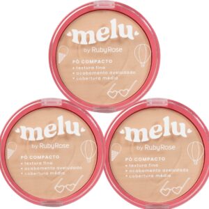 Kit 3 PÓ Facial Compacto Melu BY RUBY ROSE C10
