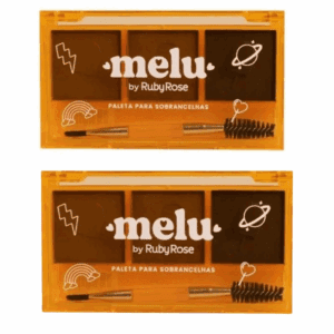 Kit 2 Paleta de Sombra Para Sobrancelhas Melu By Ruby Rose