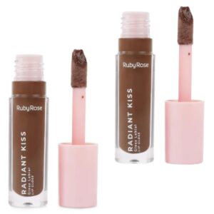 Kit 2 Lip Gloss Labial Radiant Kiss Ruby Rose RK40