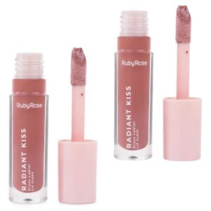 Kit 2 Lip Gloss Labial Radiant Kiss Ruby Rose RK50