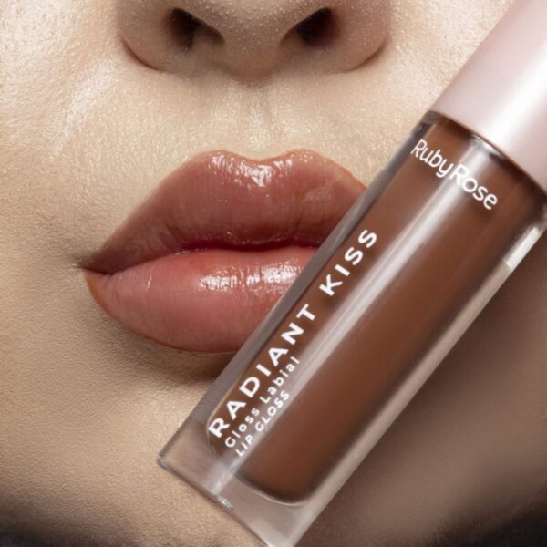 Kit 2 Lip Gloss Labial Radiant Kiss Ruby Rose RK60 - Imagem 2