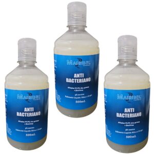 Kit 3 Sabonete líquido Mãos e Corpo Anti Bacteriano 500ml Maribel