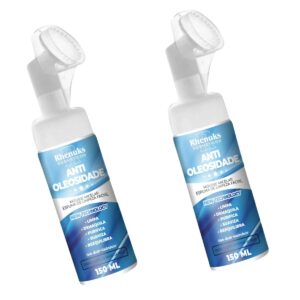 Kit 2 Mousse Micelar Oleosidade Espuma De Limpeza Facial