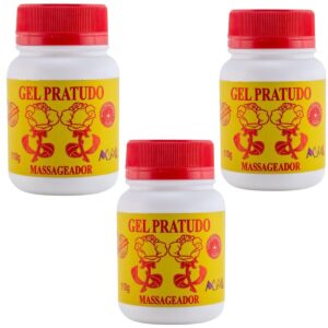Kit 3 Gel Massageador Pra Tudo Tira Dor Mm Rhenuks 110g